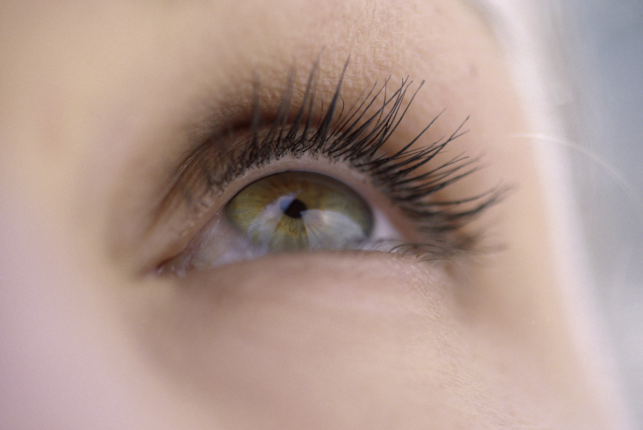 Close-up of a young woman's eye