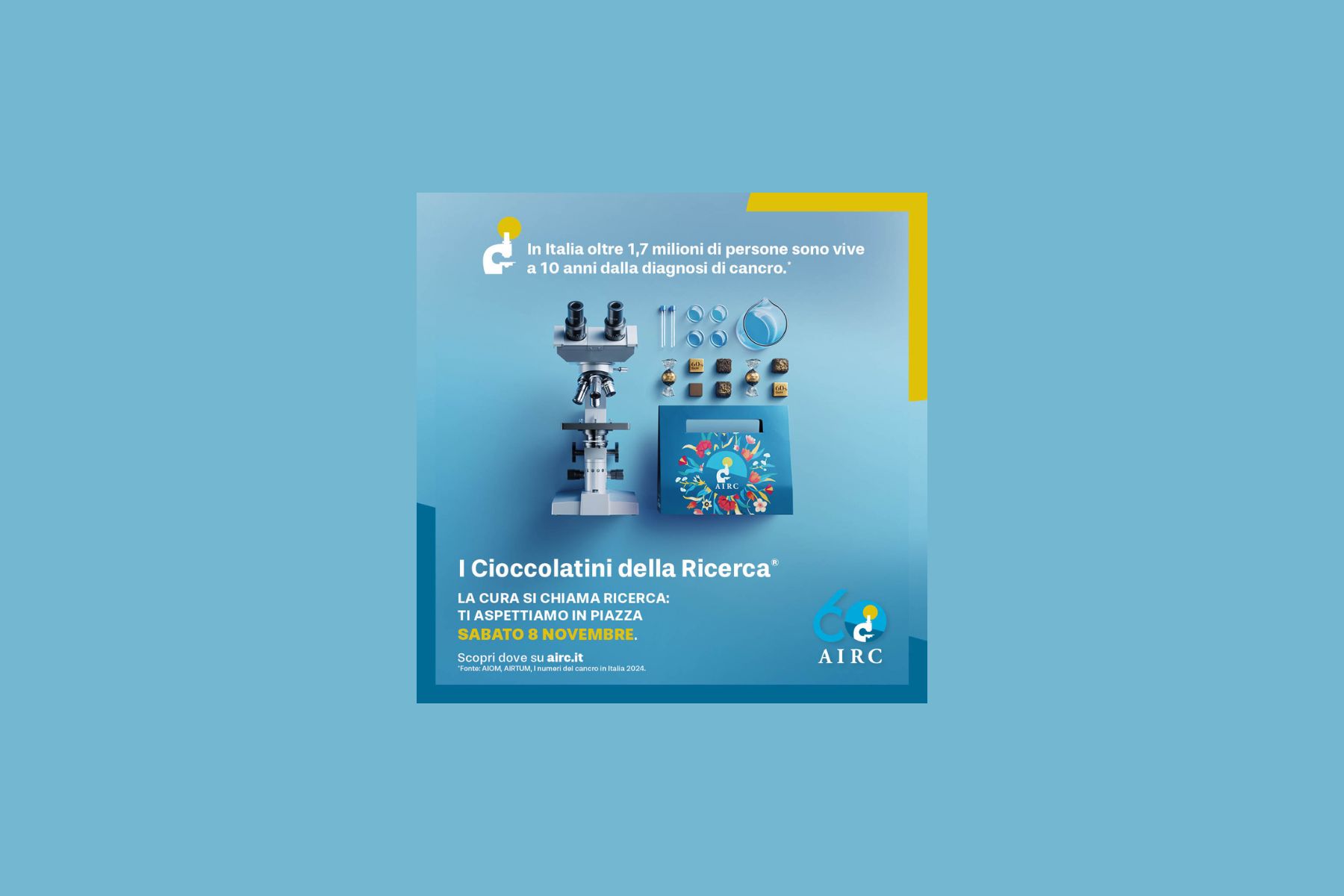 Ricerca contro il cancro tornano i Cioccolatini di AIRC - 2025